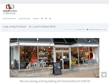 Tablet Screenshot of looplivingfurniture.com